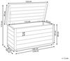 Aufbewahrungsbox CAMPALTO Metall 123 cm 60 cm Dunkelgrau Bild 3