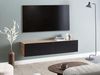 Wandmontierter TV-Schrank GLADSTONE Braun Schwarz Bild 2
