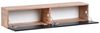 Wandmontierter TV-Schrank GLADSTONE Braun Schwarz Bild 4