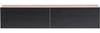 Wandmontierter TV-Schrank GLADSTONE Braun Schwarz Bild 5