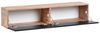 Wandmontierter TV-Schrank GLADSTONE Braun Schwarz Bild 4