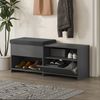 Dmora Schuhschrank Denebola 120.3 x 40.5 x 51 cm Schwarz 8 Paar Bild 5
