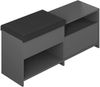 Dmora Schuhschrank Denebola 120.3 x 40.5 x 51 cm Schwarz 8 Paar Bild 2
