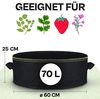 Praknu Pflanzkübel Hochbeet Pflanzsack 70L - 3-STK Vliesstoff - 3 Schilder - Beschriften (3er Set, 3 St), mit Griff - Für Gemüse, Pflanzen & Blumen - Stofftöpfe - Grow Töpfe Bild 2