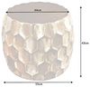 riess-ambiente Couchtisch ORGANIC ORIENT Ø70cm gold (Einzelartikel, 1-St), Wohnzimmer · Metall · rund · Hammerschlag · Waben Design · handmade Bild 3