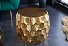 riess-ambiente Couchtisch ORGANIC ORIENT Ø70cm gold (Einzelartikel, 1-St), Wohnzimmer · Metall · rund · Hammerschlag · Waben Design · handmade Bild 4