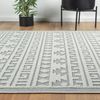 Vimoda Teppich Wohnzimmer Boho Skandi Frisé-Teppich, Rechteck, In & Outdoorteppich,Hoch Tief,3D, Balkon,Küchenteppich,Flur,Creme Bild 2