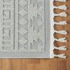 Vimoda Teppich Wohnzimmer Boho Skandi Frisé-Teppich, Rechteck, In & Outdoorteppich,Hoch Tief,3D, Balkon,Küchenteppich,Flur,Creme Bild 5