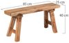 CREEDWOOD Sitzbank SITZBANK "PALMA", Massivholz, 84cm, Flurbank, Blumenbank natur Bild 2