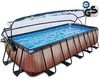 Exit Aufstellpool Framepool mit Dach | Braun | 540 x 250 x 122 cm Bild 3