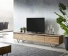 TV-Board Stonegrace Natur 220 x 35 x 45 cm Akazie 4 Türen Baumkante Bild 2