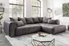 riess-ambiente Ecksofa CLAN 320cm anthrazit, Eckcouch · XXL · inkl. Kissen · Samt · Wohnzimmer · Modern Design Bild 4