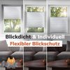Plissee Klemmfix [creme, 55x220 cm] ohne Bohren für Tür & Fenster, Faltrollo mit einfacher Montage/Bietet optimalen Sichtschutz und Privatsphäre, idealer Sonnenschutz - Höhe (cm): 220, Breite (cm): 55, Farbe: Creme Bild 5