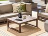 Beliani 'TIMOR' Gartentisch, Akazienholz dunkelbraun, 90 x 75 x 35 cm Bild 2