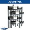 DanDiBo Weinregal Wand Metall Schwarz Modern 96691 Flaschenregal Schmal Wandmontage Wine Rack Weinflaschenhalter Weinhalter Flaschenhalter Bild 5
