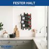 DanDiBo Weinregal Wand Metall Schwarz Modern 96691 Flaschenregal Schmal Wandmontage Wine Rack Weinflaschenhalter Weinhalter Flaschenhalter Bild 4