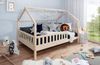 Kinderbett Hausbett \"Kay\" 90x200 Kiefer massiv natur Bild 5