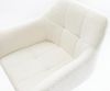 Barstuhl Yulo-Flex Bouclé Soft Beige Freischwinger Flach Metall Schwarz Bild 5
