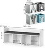 Kindersitzbank Luigi Weiß 31.2 x 53.4 cm mit 4 Faltboxen opt. 2 Vicco Bild 3