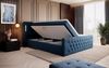 Boxspringbett Elegance mit LED, USB und Stauraum 140x200 Blau H3 Bild 5