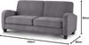 Julian Bowen Vivo 3-Sitzer-Sofa, Grau, 3 Sitzer Bild 2