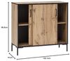 Möbelpartner Montana 701516 Aktenschrank, Holzdekor, Eiche Landhaus Dekor, 100,1 x 41 x 96,6 cm Bild 3