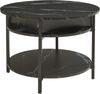Couchtisch Kandas mit Hebeplatte 70x49 cm Marmoroptik, schwarz [en. casa] Bild 4