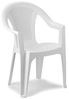 Stapelstuhl Bistrostuhl Ischia Rattan-Optik Weiß Kunststoff Bild 3
