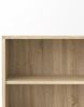 Dmora - Sybille Bücherregal, Büroregal, Bücherregal, Bibliothek, 89 x 40 x 113 cm, Eiche Bild 5