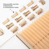 Sonello Plissee Klemmfix ohne Bohren 30x120 cm Beige Faltrollo Plisseerollo Jalousie für Tür & Fenster Blickdicht Sichtschutz Sonnenschutz Fertifplissee Rollo Bild 2