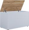 VCM Sitzbank Bendola 919866 Weiß / Honig-Eiche H. 49 x B. 82 x T. 44 cm Bild 3