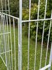 DanDiBo Rosenbogen Metall Verzinkt Massiv mit Tor Tür 140 cm Torbogen 96517 Wetterfest Rundbogen Volleisen Gartenbogen Feuerverzinkt Bild 3