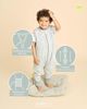 molis&co - Baby Schlafsack mit Füßen - Ideal für Frühling und Herbst - Babyschlafsack mit Füßen 1 tog - Leicht gepolstert - 100% Baumwolle (Oeko-TEX 100), Premium Qualität - INES II (90 cm) Bild 3