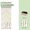 Kobolo Türvorhang Holzperlenvorhang Samara 90x200 (1 St), Ösen, transparent Bild 2