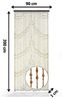 Kobolo Türvorhang Holzperlenvorhang Samara 90x200 (1 St), Ösen, transparent Bild 5