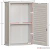 Bath Vida Bathroom Cabinet Single Door Shutter Wall Mounted Storage, White H 57 x W 39 x D 17 cm Approx. Bild 2