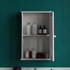 Bath Vida Bathroom Cabinet Single Door Shutter Wall Mounted Storage, White H 57 x W 39 x D 17 cm Approx. Bild 4