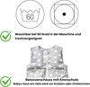 ARO Artländer Daunenschlafsack inkl. Stoffwindel, 130 (120/110), Silber Flocken Bild 3