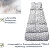 ARO Artländer Daunenschlafsack inkl. Stoffwindel, 130 (120/110), Silber Flocken Bild 2