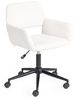FurnitureR Beige Sessel, Chenille Material, Ergonomisches Design, Höhenverstellbar, Modernes Kinderzimmermöbel Bild 5