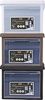 Box Elegance Taupe Aufbewahrung 29x39x21 cm mit Deckel auflappbare Seitenwand Bild 4