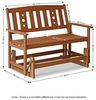 Furinno Tioman Outdoor Sitzbank, Holz, natur, 70 x 111.76 x 91.49 cm Bild 3