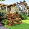 Furinno Tioman Outdoor Sitzbank, Holz, natur, 70 x 111.76 x 91.49 cm Bild 2
