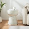 Beistelltisch Oulvepijanse 51xØ40 cm Weiß [en. casa] Bild 3
