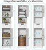Bealife Hochschrank Badezimmer, Badschrank mit verstellbaren Regalen, Badezimmerschrank mit offenem Fach, Schublade und Türen für Badezimmer, Wohnzimmer, Schlafzimmer (Weiß) Bild 4
