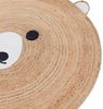 Jute Kinderteppich Bär ⌀ 120 cm Beige KOSALAR Bild 4