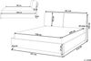 Polsterbett Leinenoptik beige Lattenrost 140x200 cm BELFORT Bild 3