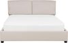 Polsterbett Leinenoptik beige Lattenrost 140x200 cm BELFORT Bild 4