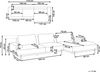 Ecksofa MARIFERD Stoff Hellbraun Linksseitig Bild 3