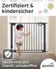 Geuther Türschutzgitter Easylock Flatstep Schwarz I Treppenschutzgitter zum Klemmen oder Bohren I Breite 76-83 cm I Türschutz für Ihr Baby & Haustier I Kinderschutzgitter beidseitig öffnend Bild 3